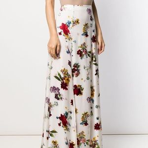 Rare NWTAlice+Olivia high waist floral silk skirt